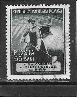 Roemenië vakbondscongres, Ophalen of Verzenden, Overige landen, Gestempeld
