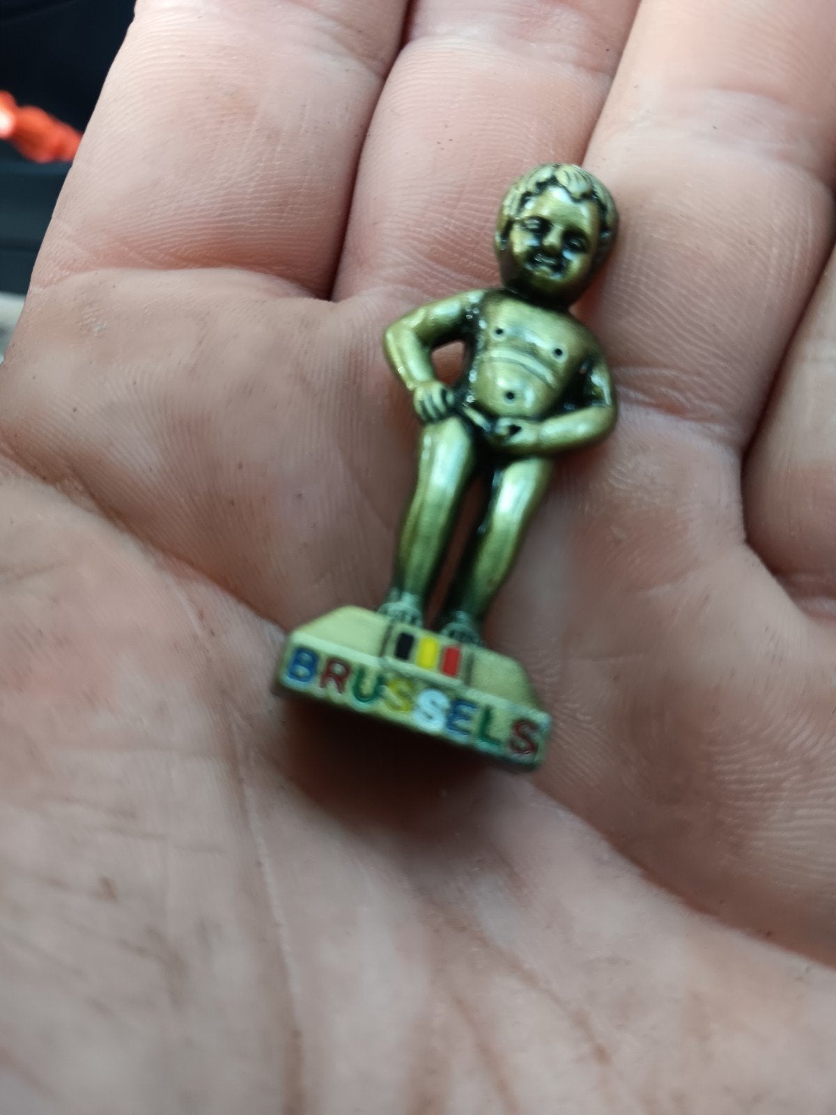 manneke pis Brussel koper, Ophalen of Verzenden, Zo goed als nieuw