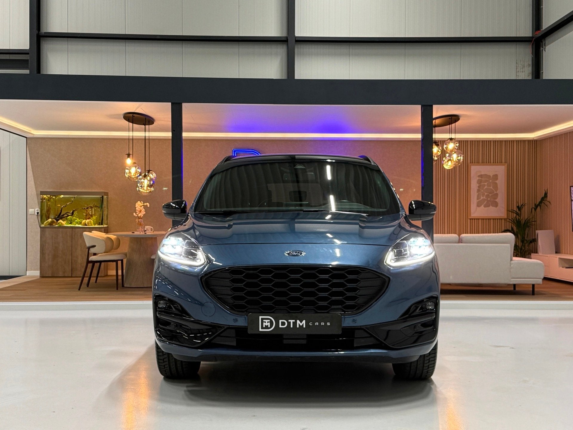 Ford Kuga 2.5 PHEV 225pk ST-Line X Black Ed. | Trekh. | Elek, 14 kWh, 4 cilinders, Blauw, Bedrijf