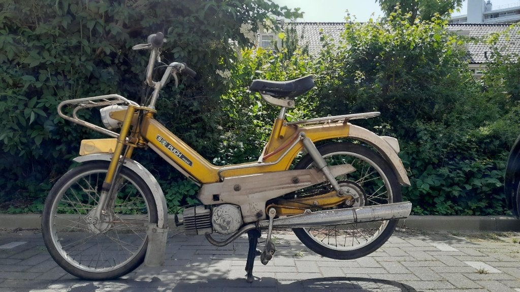 Originele gouden Puch Maxi, Fietsen en Brommers, Ophalen, Gebruikt, Maximaal 45 km/u, 49 cc