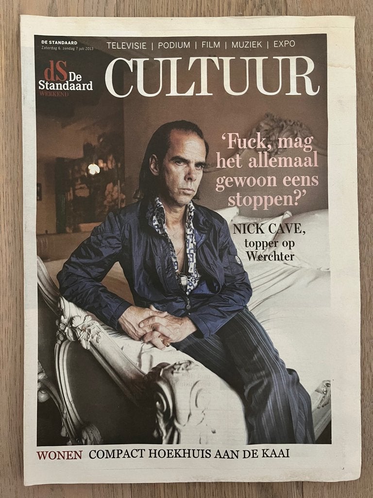 NICK CAVE - coverstory DS Weekend * 2013 * NIEUW, Ophalen of Verzenden, Nieuw, Muziek, Film of Tv