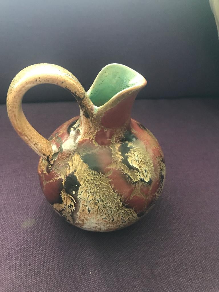 Gouds plateel Art Nouveau porseleinen kan, Ophalen of Verzenden