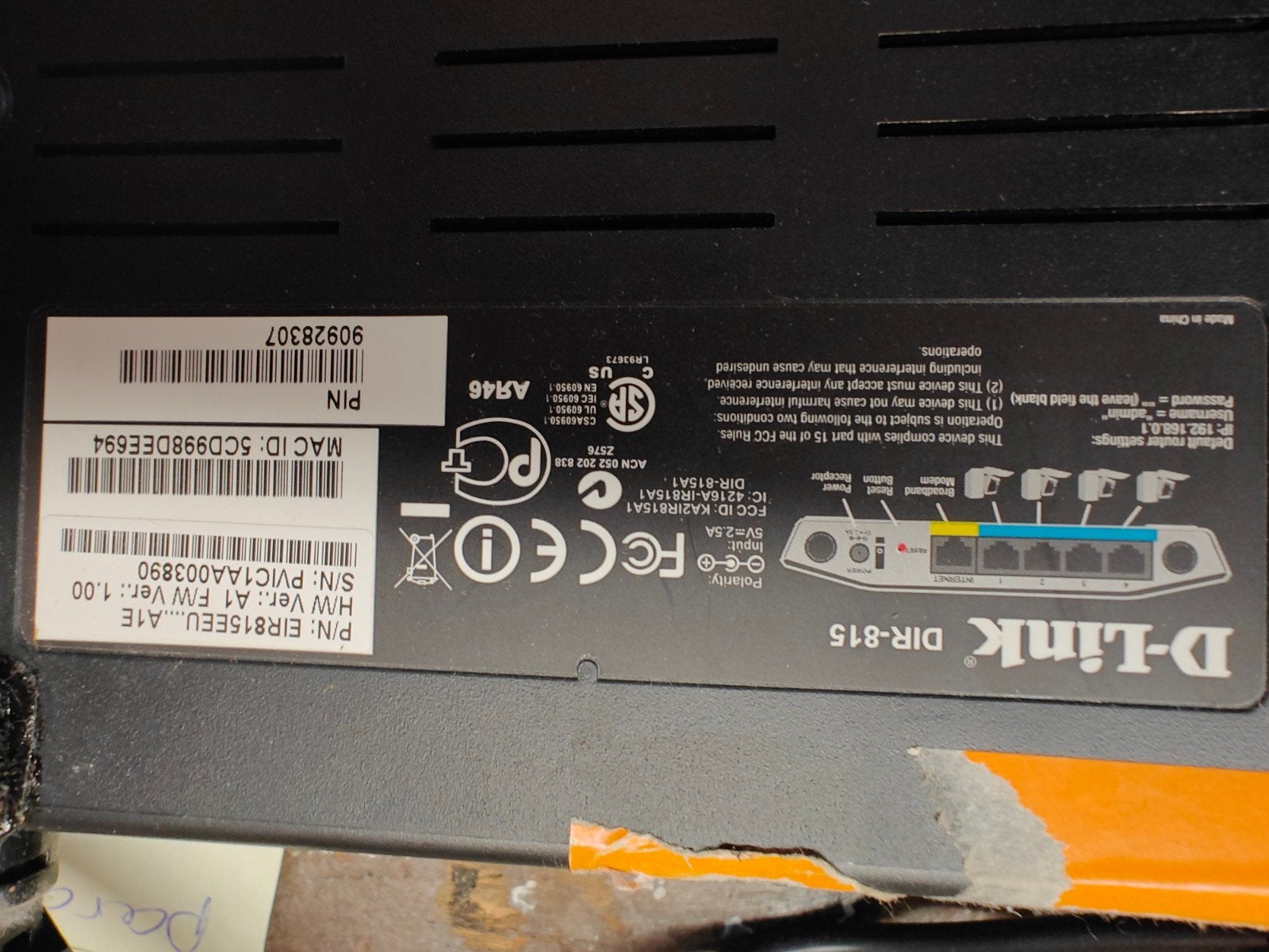 D-Link DIR-815 Router - Dual-band Wi-Fi, Ophalen of Verzenden, Gebruikt, Router, D-Link