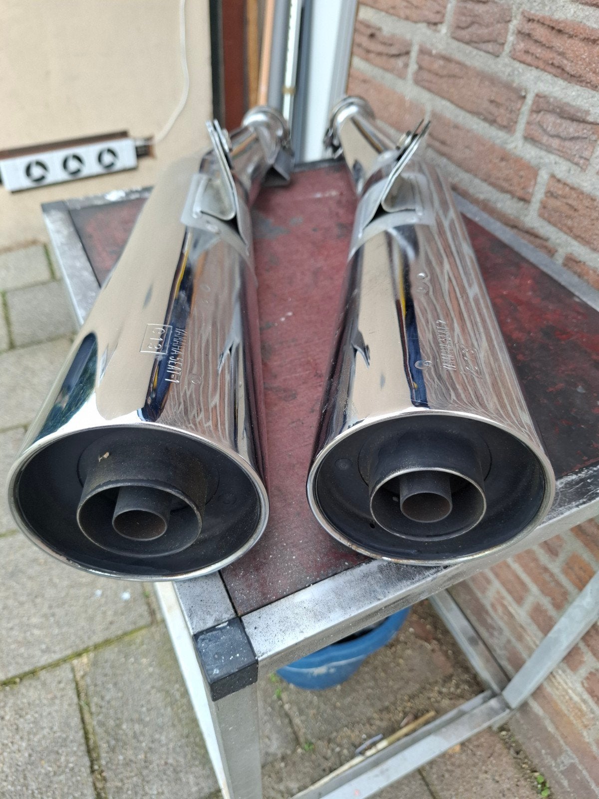 uitlaatdempers XJR 1300 ORIGINEEL nette staat!, Motoren, Ophalen of Verzenden, Gebruikt