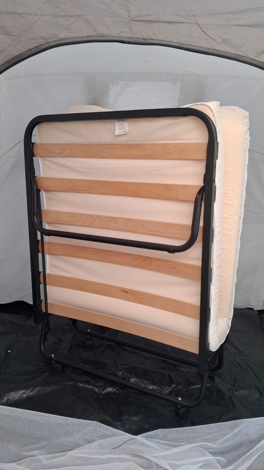 Inklapbaar logeer bed als nieuw!, Ophalen, Eenpersoons, Zo goed als nieuw, 80 cm