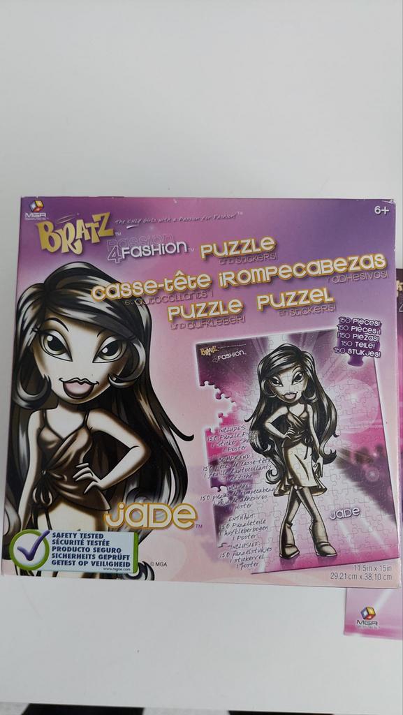 Bratz 4 Fashion Puzzle Jade - 150 stukjes met stickers, Ophalen, Meer dan 50 stukjes, Gebruikt, 6 jaar of ouder