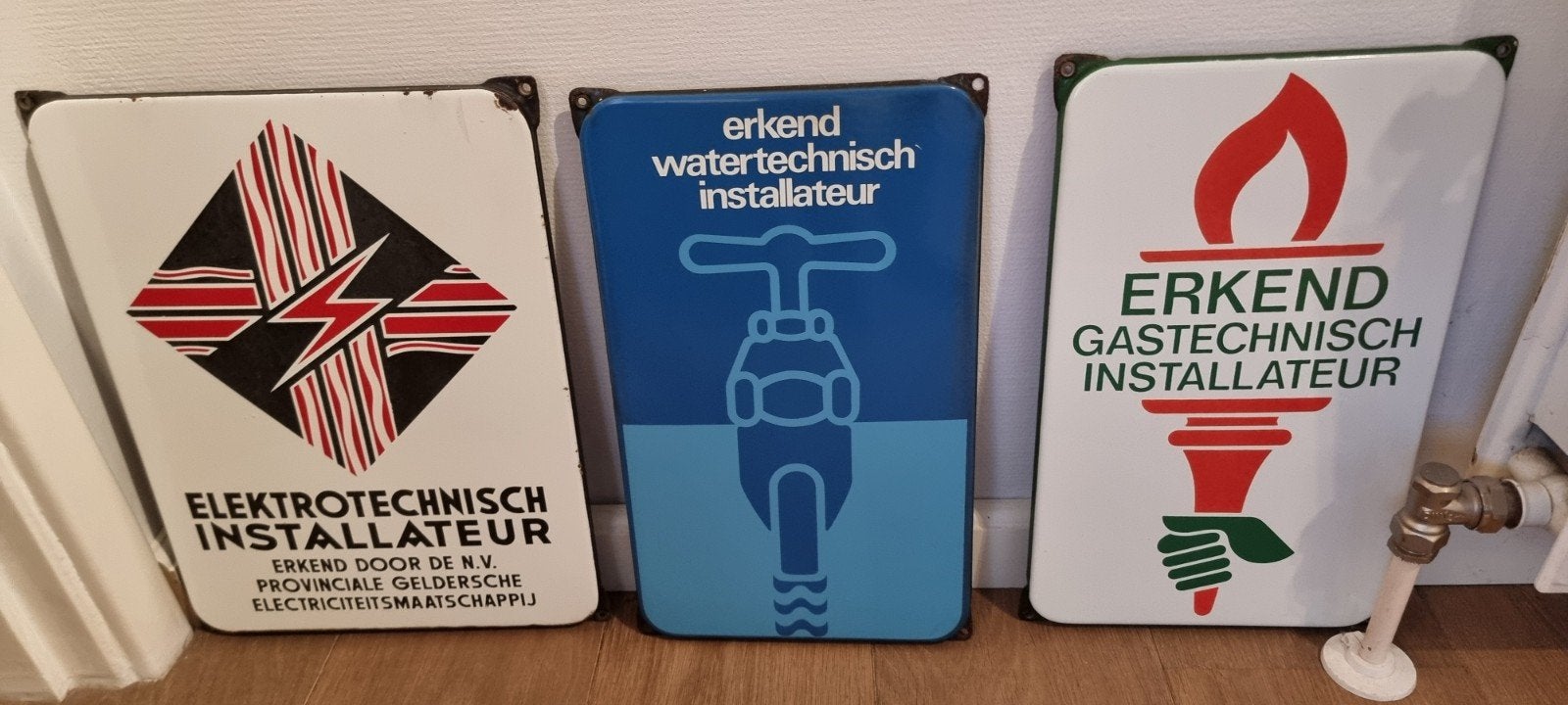 Emaille reclamebord, Ophalen of Verzenden, Gebruikt, Transport