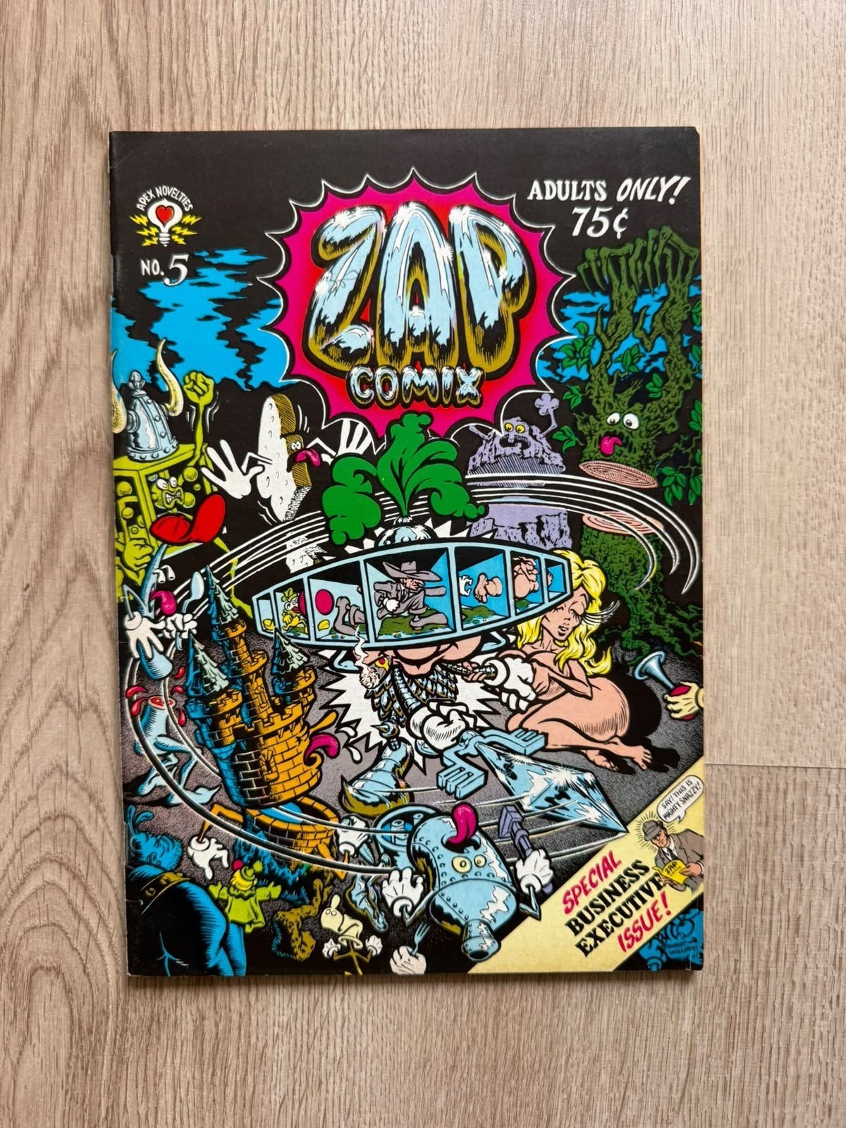 Zap Comix No 5 (1970) - Vintage Underground Comic (R. Crumb, Boeken, Eén comic, Ophalen of Verzenden, Gelezen, Amerika