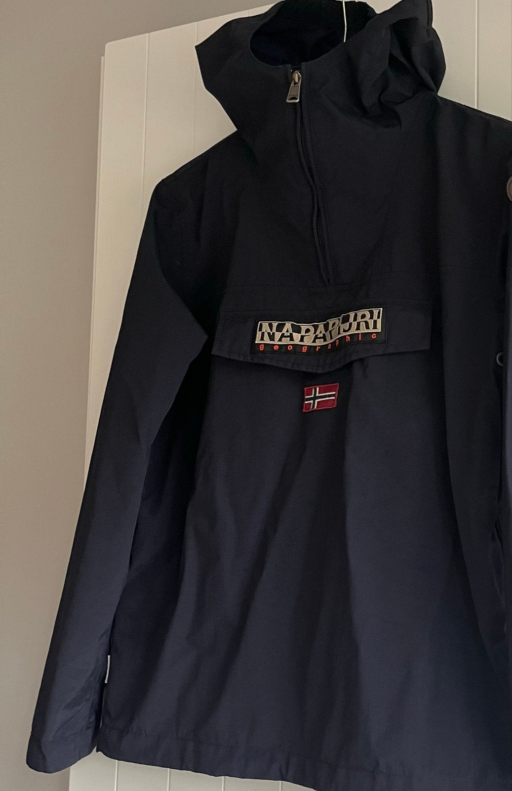 Napapijri Rainforest zomer/herfst jas donkerblauw maat 164, Kinderen en Baby's, Ophalen of Verzenden, Gebruikt, Jongen, Jas