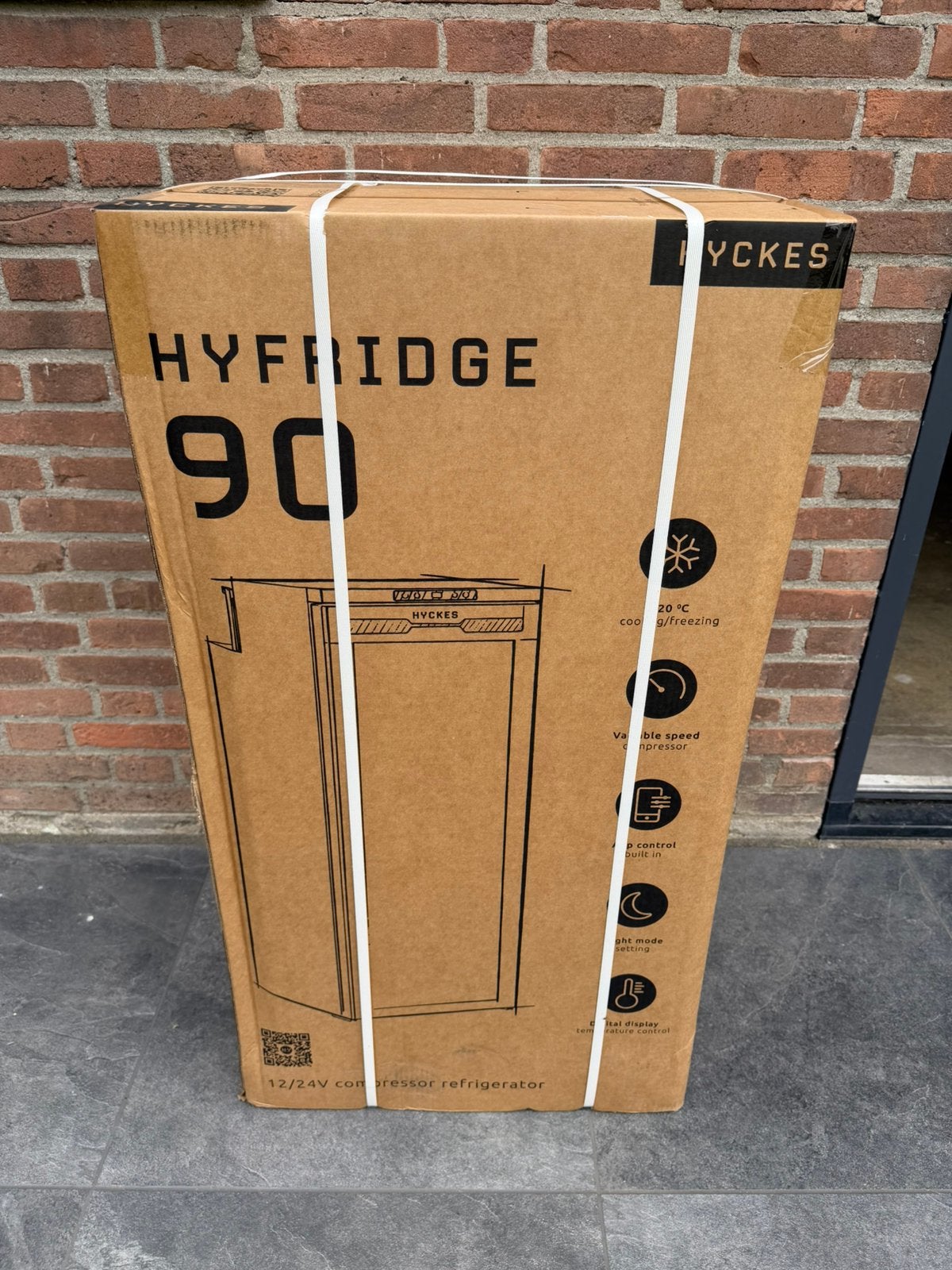 Hyckes hyfridge 90 koelkast (nieuw) 12-24v, Ophalen, Nieuw