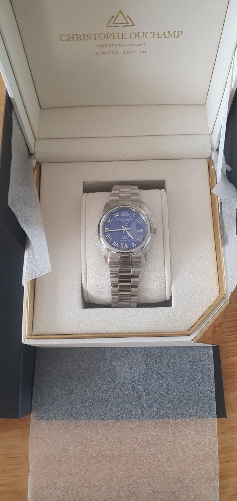 Christophe Duchamp Lugano Six CD8301-01 Zilver Nieuw, Overige merken, Staal, Polshorloge, Nieuw