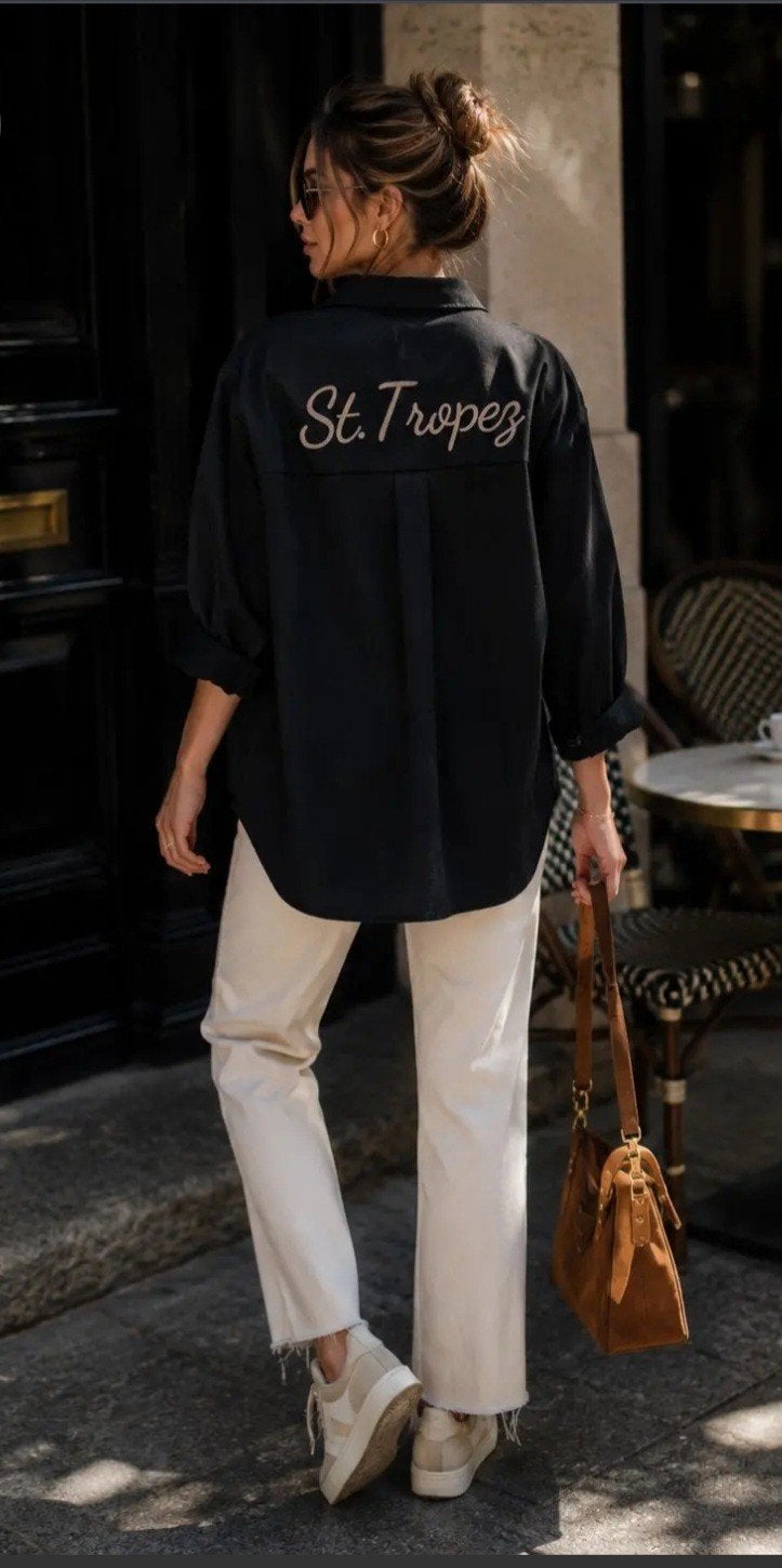St. Tropez Blouse - Emma & Ashley - 3 kleuren, maten S, M, L, Kleding | Dames, Meerkleurig, Hindersstraat, Emma & ashley, Ophalen of Verzenden