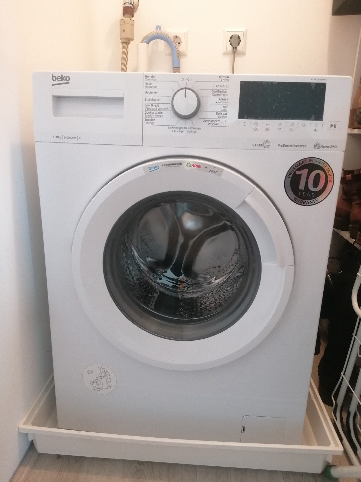 Beko Wasmachine - Energieklasse A, zo goed als nieuw, Witgoed en Apparatuur, Wasmachines, 6 tot 8 kg, Ophalen, 1200 tot 1600 toeren