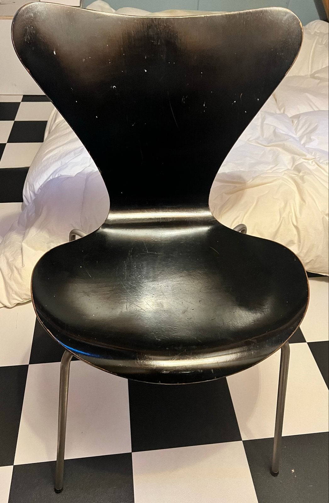 Fritz Hansen Vlinderstoel / Butterfly design chair design, Huis en Inrichting, Stoelen, Ophalen, Gebruikt, Zwart, Eén