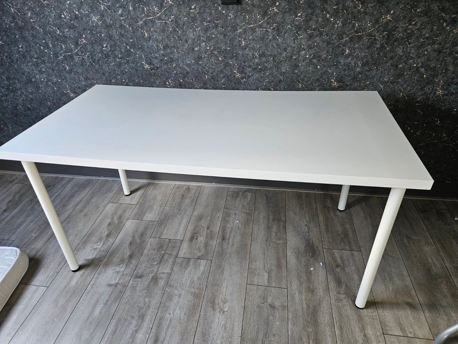 IKEA LINNMON Tafel - Wit, 150x75 hoogte 73cm, Overige houtsoorten, Gebruikt, 100 tot 150 cm, Modern, Scandinavisch