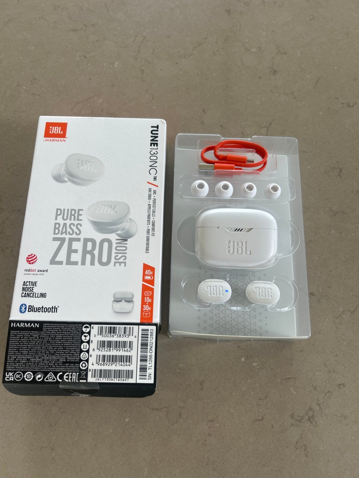 JBL Tune 130NC TWS Draadloze Oordopjes met Noise Cancelling, Ophalen of Verzenden, Nieuw, Overige merken, Draadloos