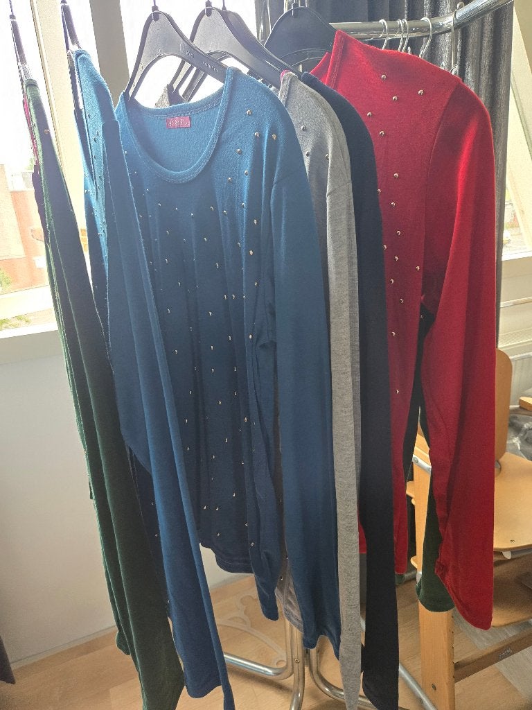 Shirt met lange mouwen 8 stuks voor 35 euro, Maat 38/40 (M), Overige kleuren, E & D, Nieuw