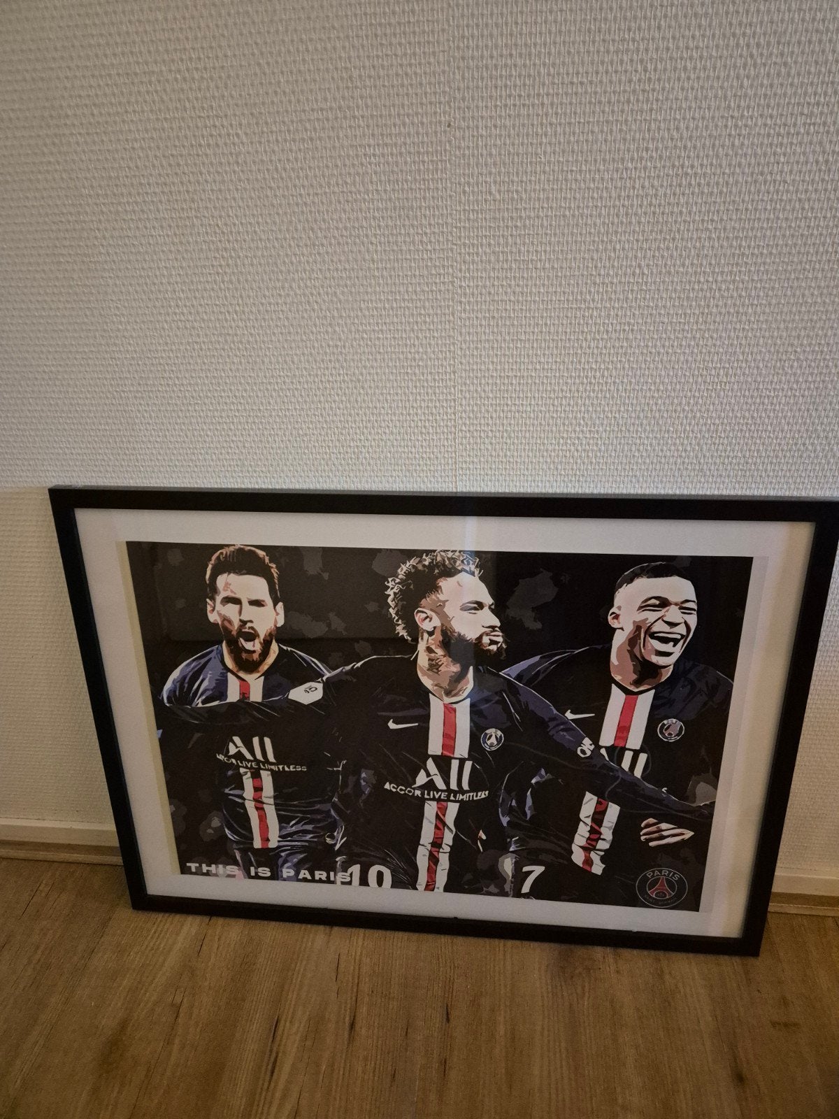 Poster voetballers messi, neymar , m bappee, Ophalen, Shirt