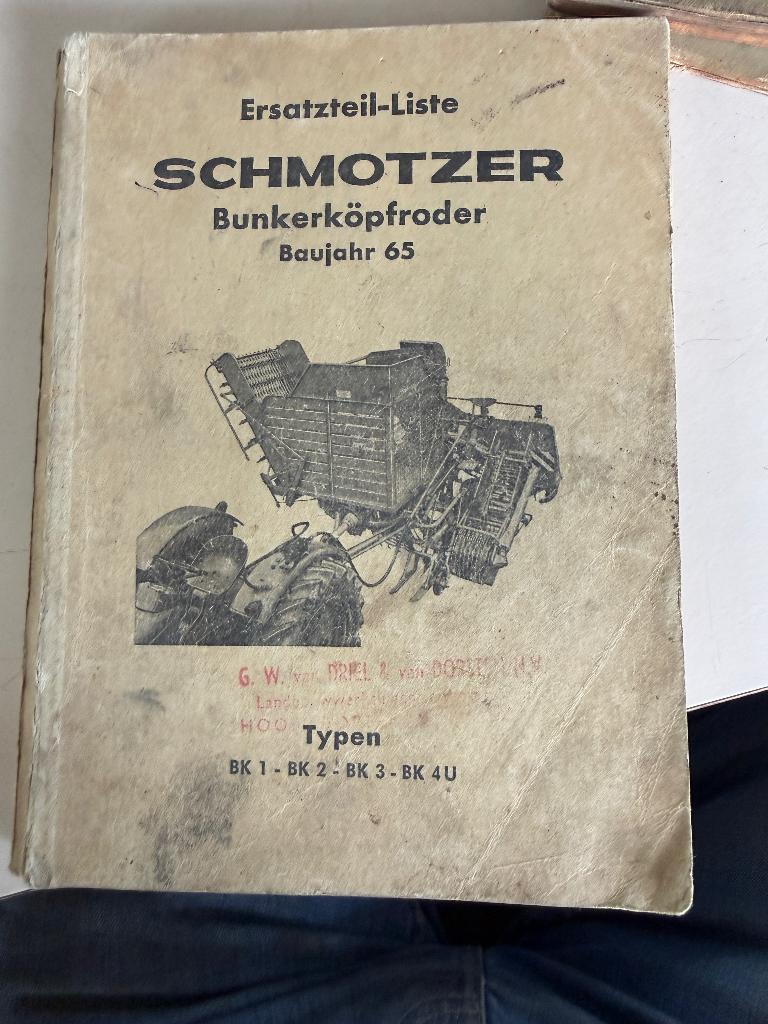 Onderdelen catalogus voor schmotzer bietenrooier, Ophalen of Verzenden