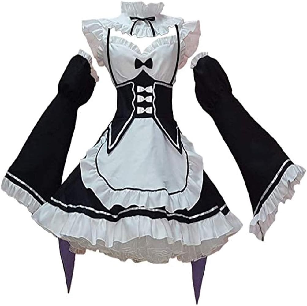 Re:Zero Rem & Ram Cosplay Kostuum Anime Maid Jurk, Kleding | Dames, Ophalen of Verzenden, Nieuw, Overige thema's, Kleding