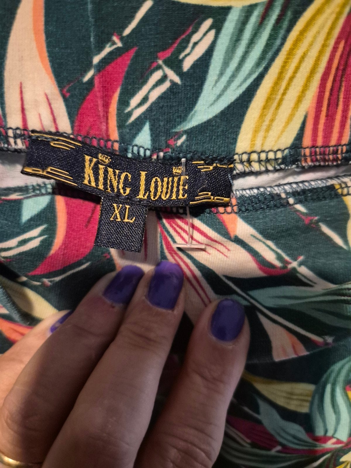 King Louie rok met tropische print, maat XL, Kleding | Dames, Rokken, Meerkleurig, Maat 46/48 (XL) of groter, Ophalen of Verzenden