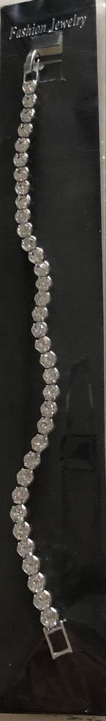 Armband met Swarovski elementen 18 cm, Met kristal, Overige materialen, Ophalen of Verzenden, Sieraadspecialist
