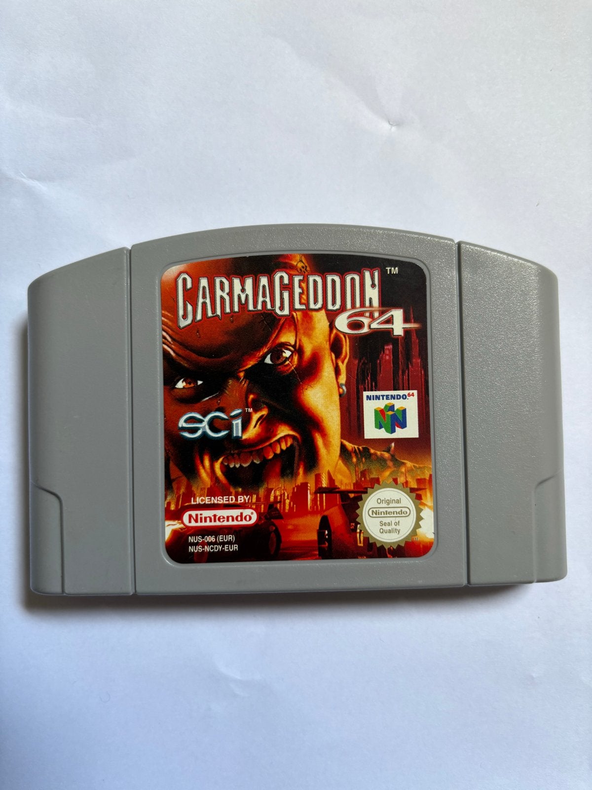 Carmageddon 64 - Nintendo 64 Game Cartridge, Nintendo, 1 speler, _, Ophalen of Verzenden