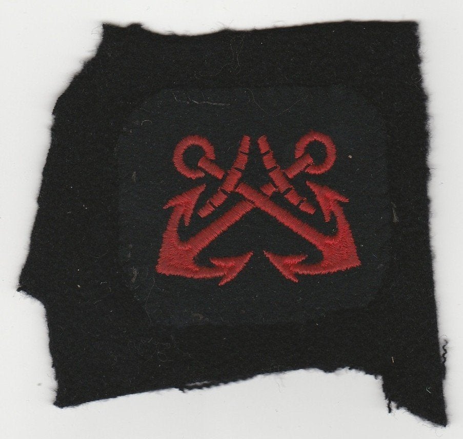 Embleem Marine - Dienstvak Dekdienst, Verzamelen, Verzenden, Marine, Nederland, Embleem of Badge