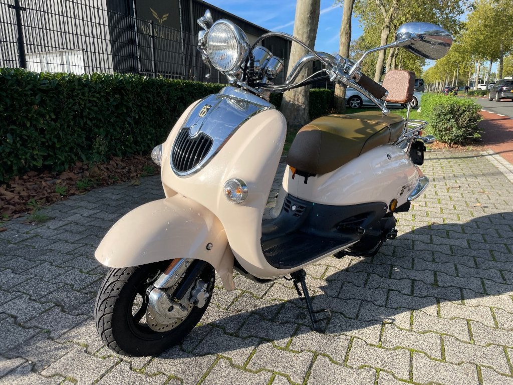 BTC Grande Retro Scooter blauw kenteken, Gebruikt, Benzine, Ophalen, Overige merken