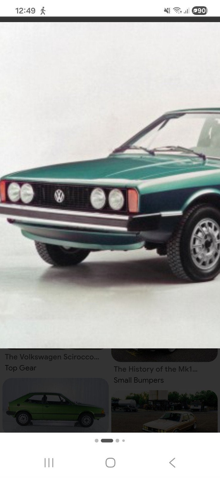vw sirocco mk1bumper, Ophalen of Verzenden
