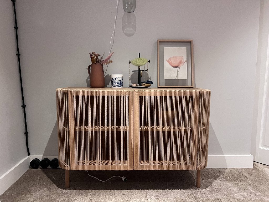 Bolia Cord Dressoir - massief eiken - zeer goede staat, Ophalen, Met deur(en), 100 tot 150 cm, Eikenhout