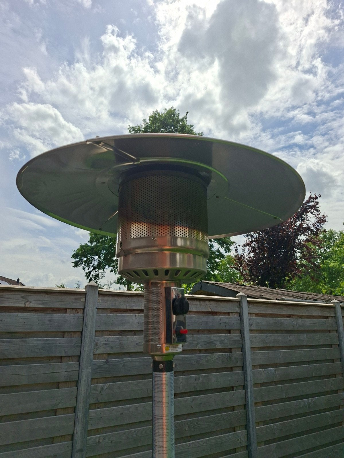 Terras heater. 2x gebruikt, Tuin en Terras, Terrasverwarmers, Ophalen of Verzenden, Zo goed als nieuw