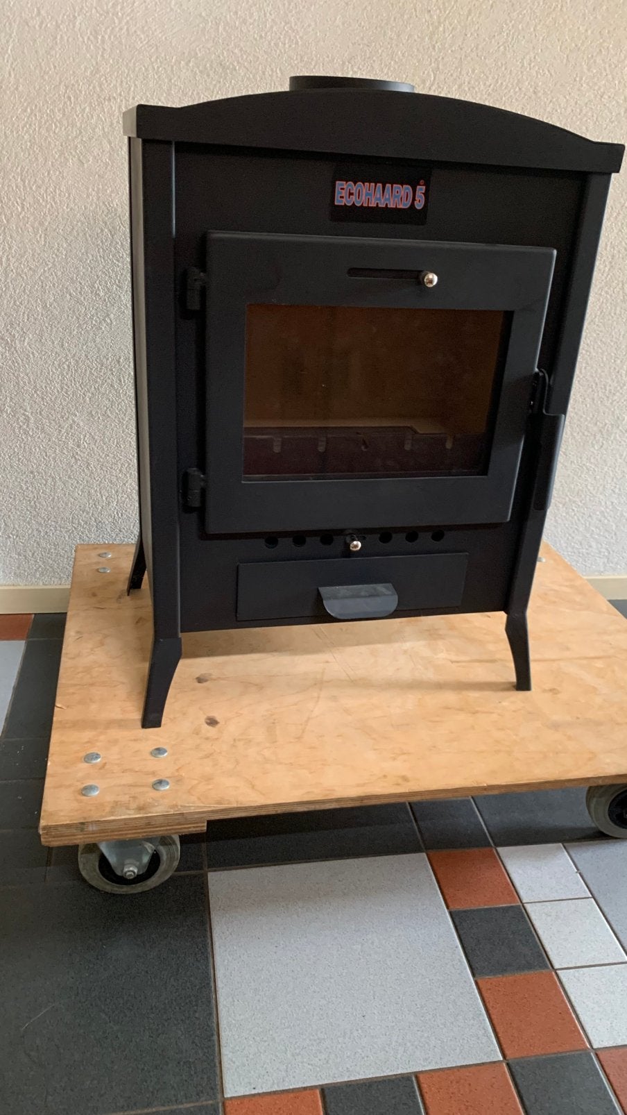 Houtkachel, niet gebruikt, Huis en Inrichting, Kachels, Ophalen, Vrijstaand, Hout, Nieuw