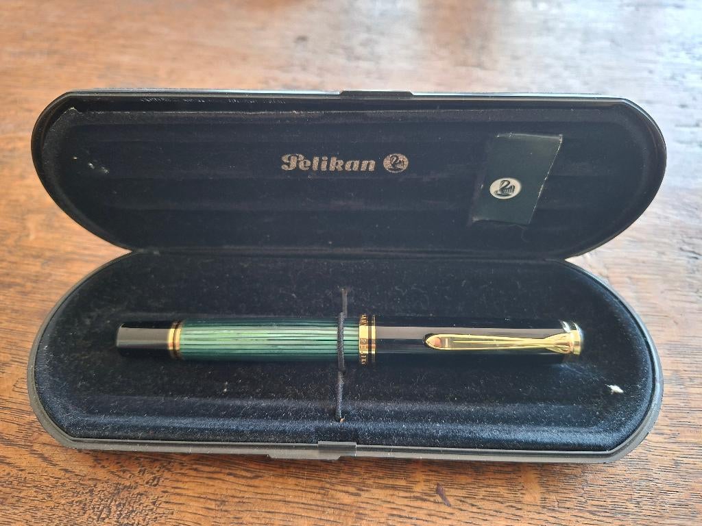 Pelikan M800 vulpen 14k OB nib, zeldzaam, Overige merken, Gebruikt, Met doosje, Ophalen of Verzenden