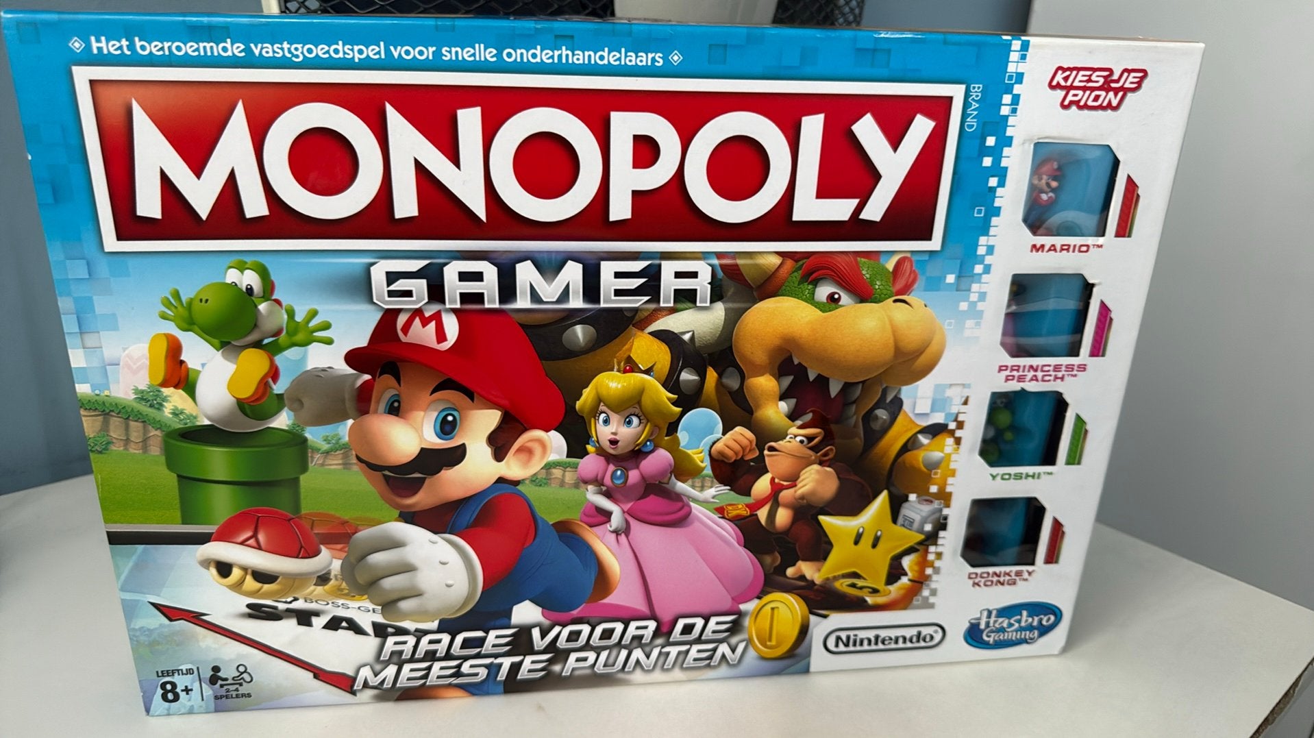 Monopoly Gamer: Race voor de meeste punten (Mario editie), Drie of vier spelers, Ophalen of Verzenden, Gebruikt