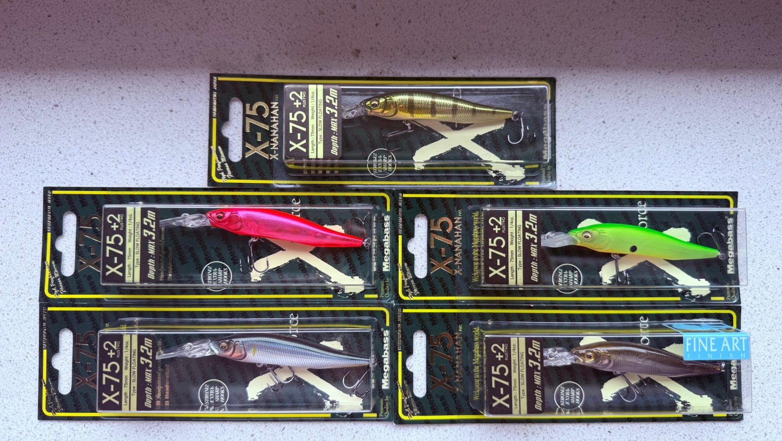 5x Megabass X-75 Nanahan +2 Twitchbaits JDM (Nieuw), Watersport en Boten, Hengelsport | Roofvissen, Ophalen of Verzenden, Nieuw