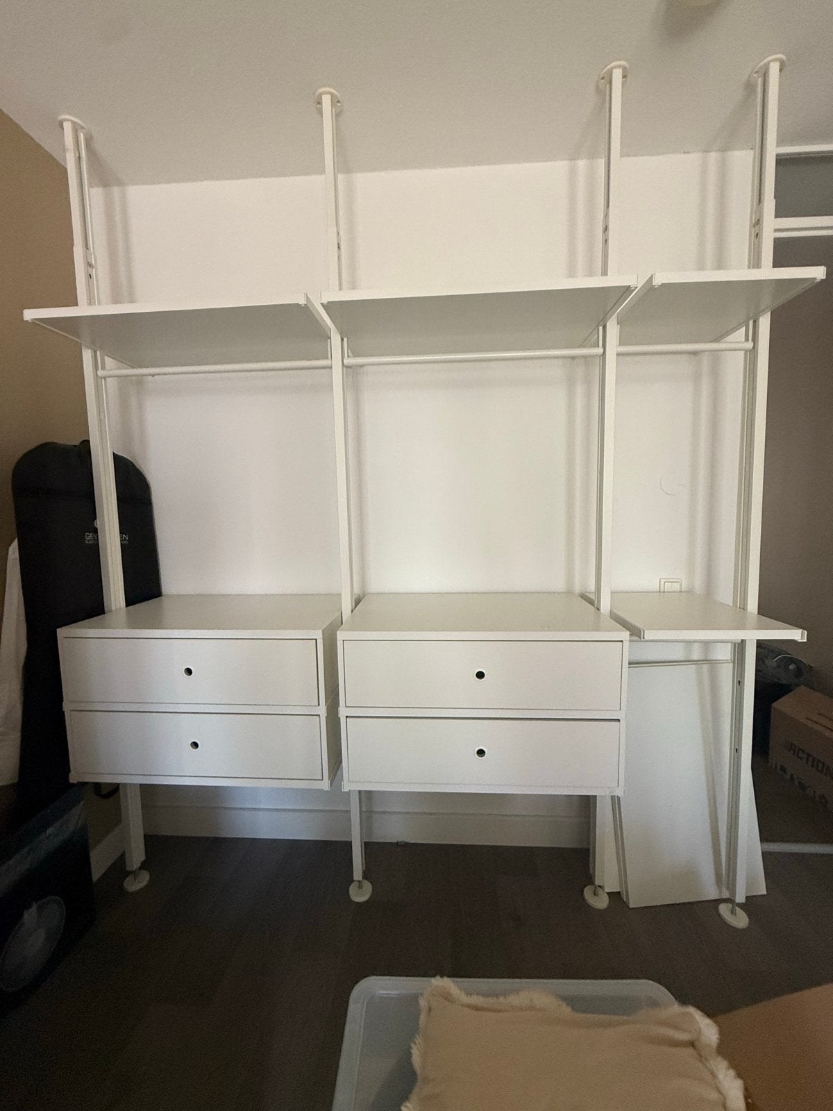 IKEA STOLMEN Opbergsysteem - Hoogte Verstelbaar, Ophalen, Gebruikt, 200 cm of meer, 150 tot 200 cm