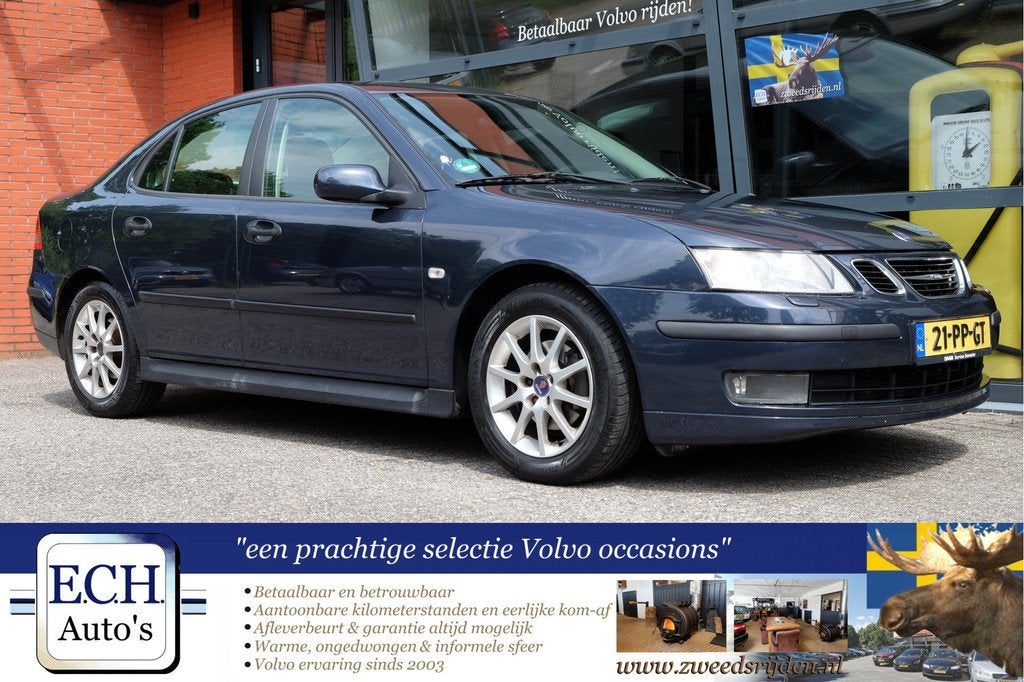 Saab 9-3 Sport Sedan 1.8t 150 pk Trekhaak, Airco, Zomer + Wi, Auto's, Saab, Voorwielaandrijving, 1998 cc, Stof, Gebruikt