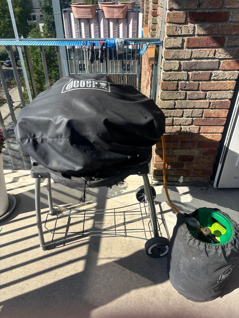 Weber Q2000 gasbarbecue met onderstel en hoes, Ophalen, Gebruikt, Weber, Met accessoires