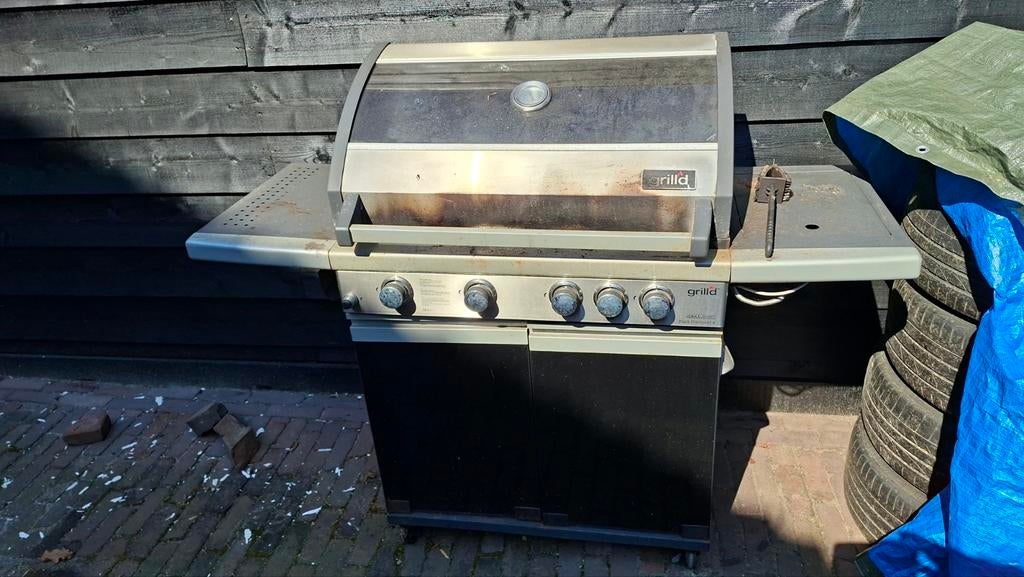 Grillmeister gasbarbecue met 4 branders, Ophalen, Gebruikt, Grillmeister