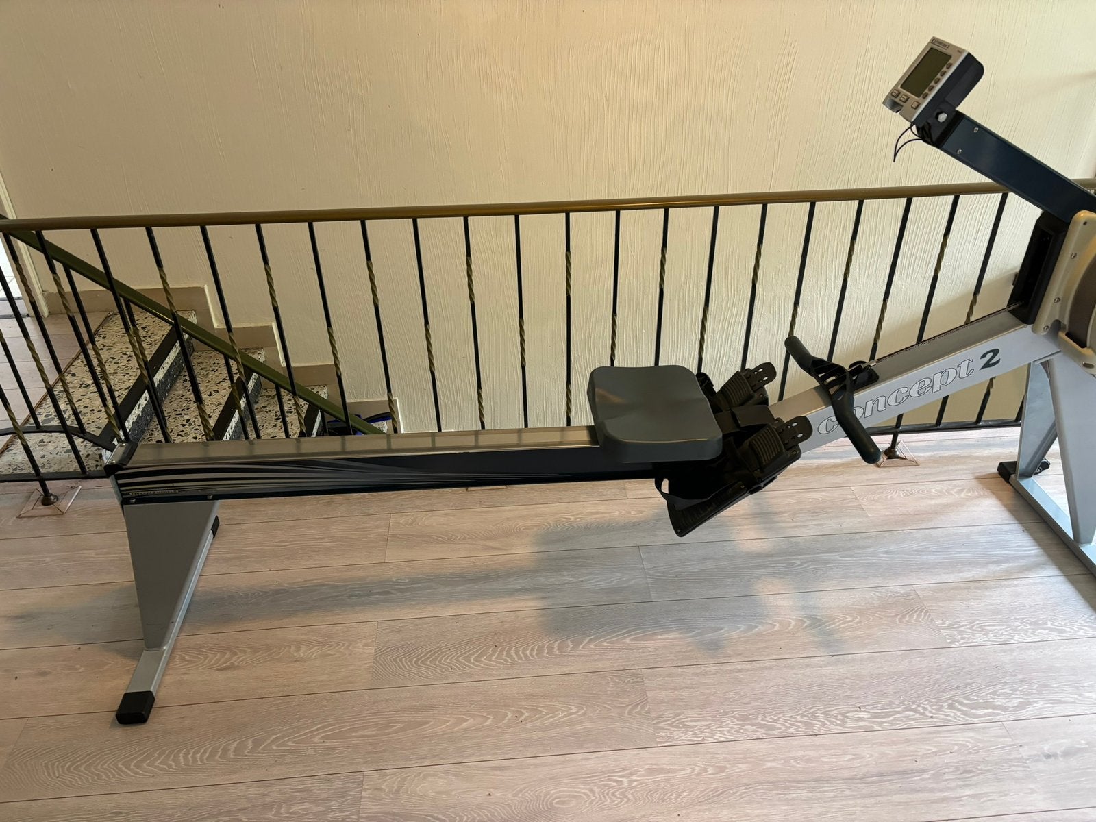 Concept 2 Model E Roeitrainer met PM4, Sport en Fitness, Fitnessapparatuur, Ophalen, Benen, Zo goed als nieuw, Metaal