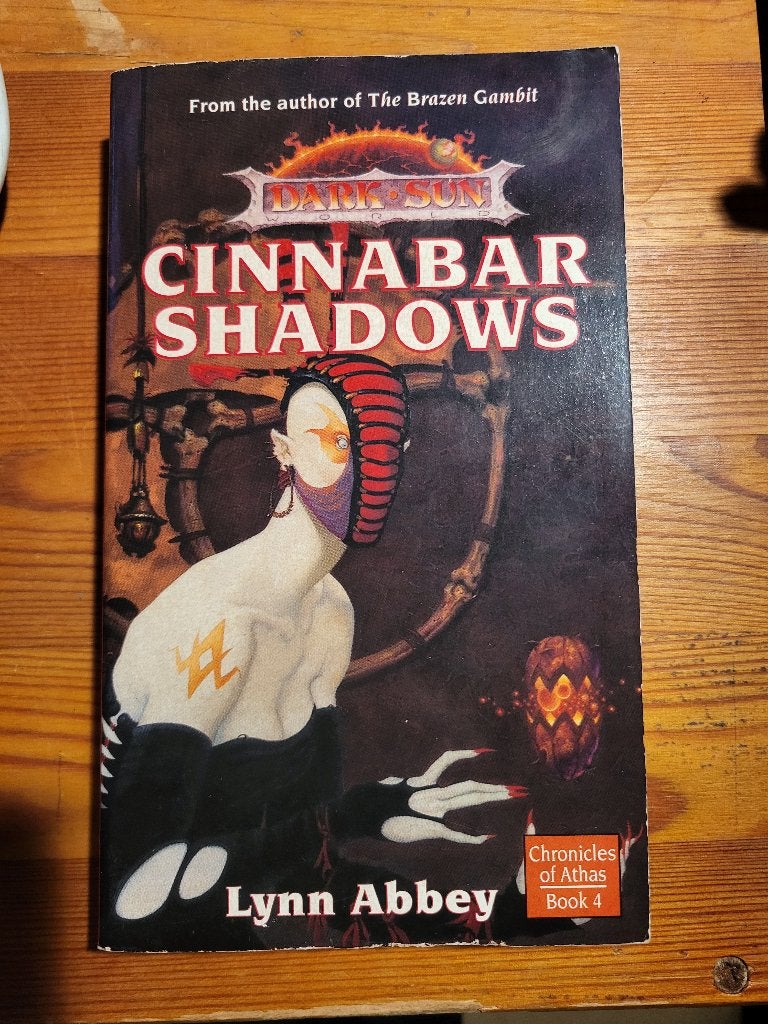 Lynn Abbey - Cinnabar Shadows - Dark Sun - 1st edition - TSR, Ophalen of Verzenden, Zo goed als nieuw, Lynn Abbey
