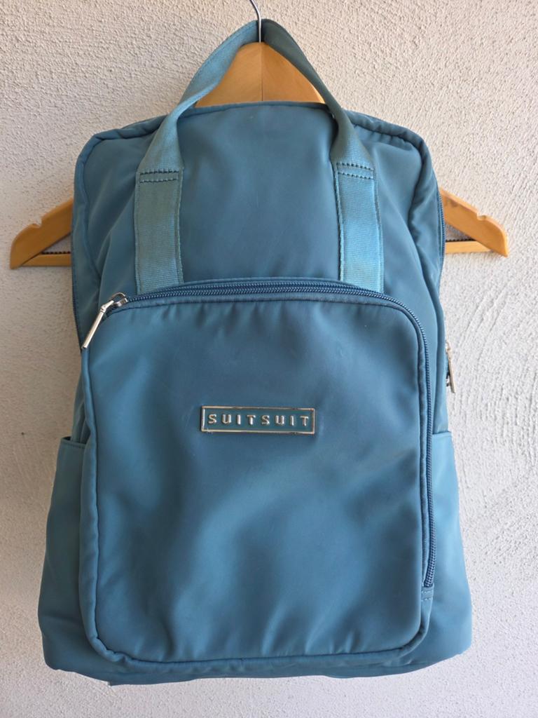 SUITSUIT rugzak Natura blauw/groen stijlvol & praktisch, Overige merken, Gebruikt, 25 tot 40 cm, Ophalen of Verzenden