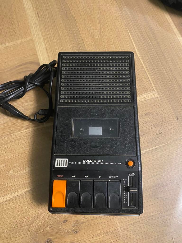 Gold star casettedeck casette band recorder met speaker, Ophalen of Verzenden, Overige merken