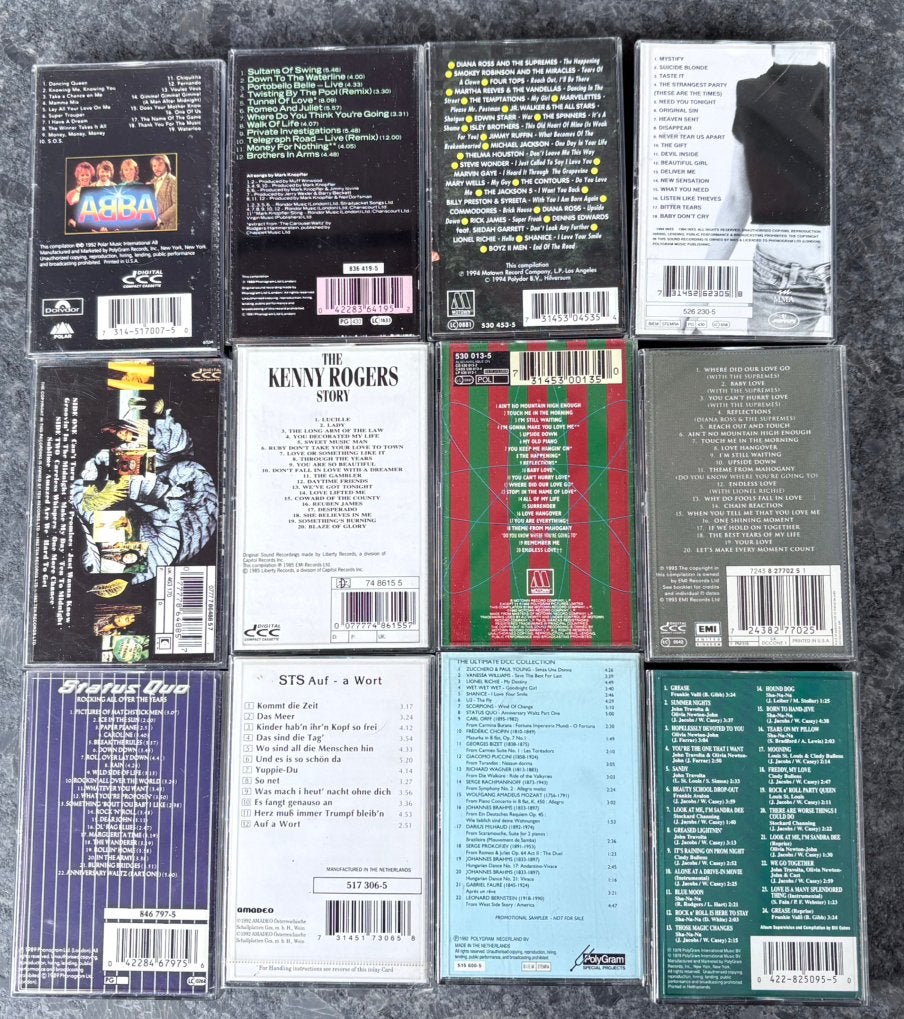 12 top DCC tapes. Abba, INXS, Dire Straits, Diana Ross etc, Cd's en Dvd's, Gebruikt, 2 t/m 25 bandjes, Ophalen of Verzenden, Origineel