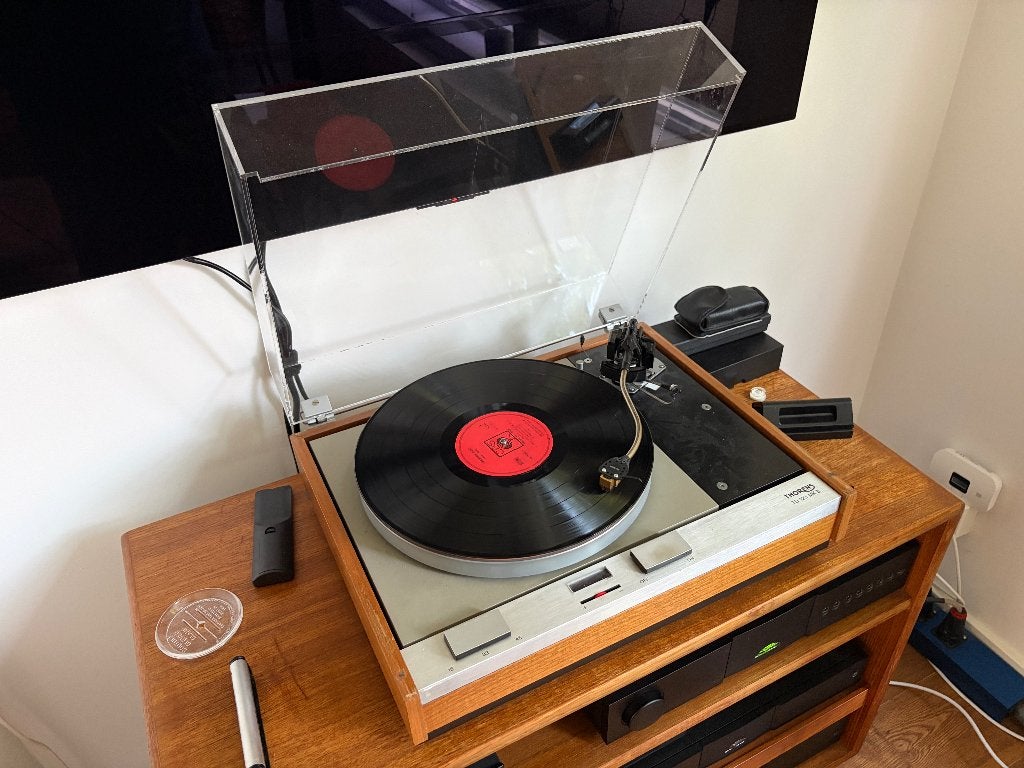 Thorens TD 125 mk2 + SME3009 III + Denon DL 301Mk2 MC, Audio, Tv en Foto, Ophalen, Gebruikt, Thorens, Pitch-regelaar