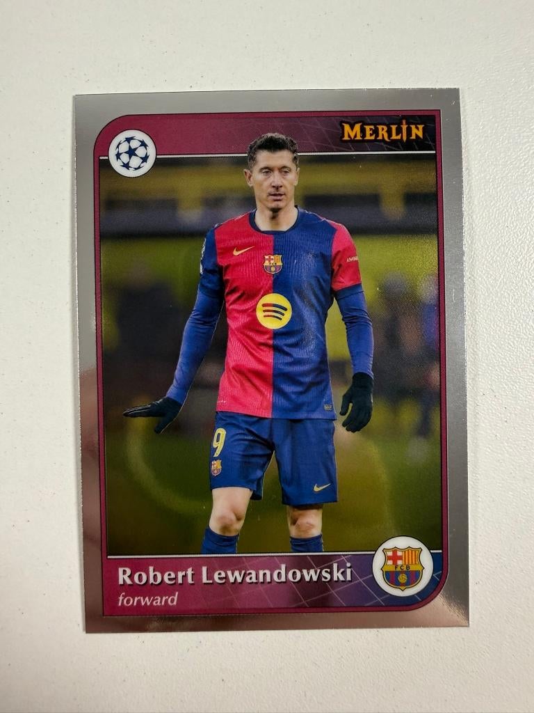 96 Robert Lewandowski Merlin 2024-2, Ophalen of Verzenden, Nieuw, Buitenlandse clubs, Poster, Plaatje of Sticker