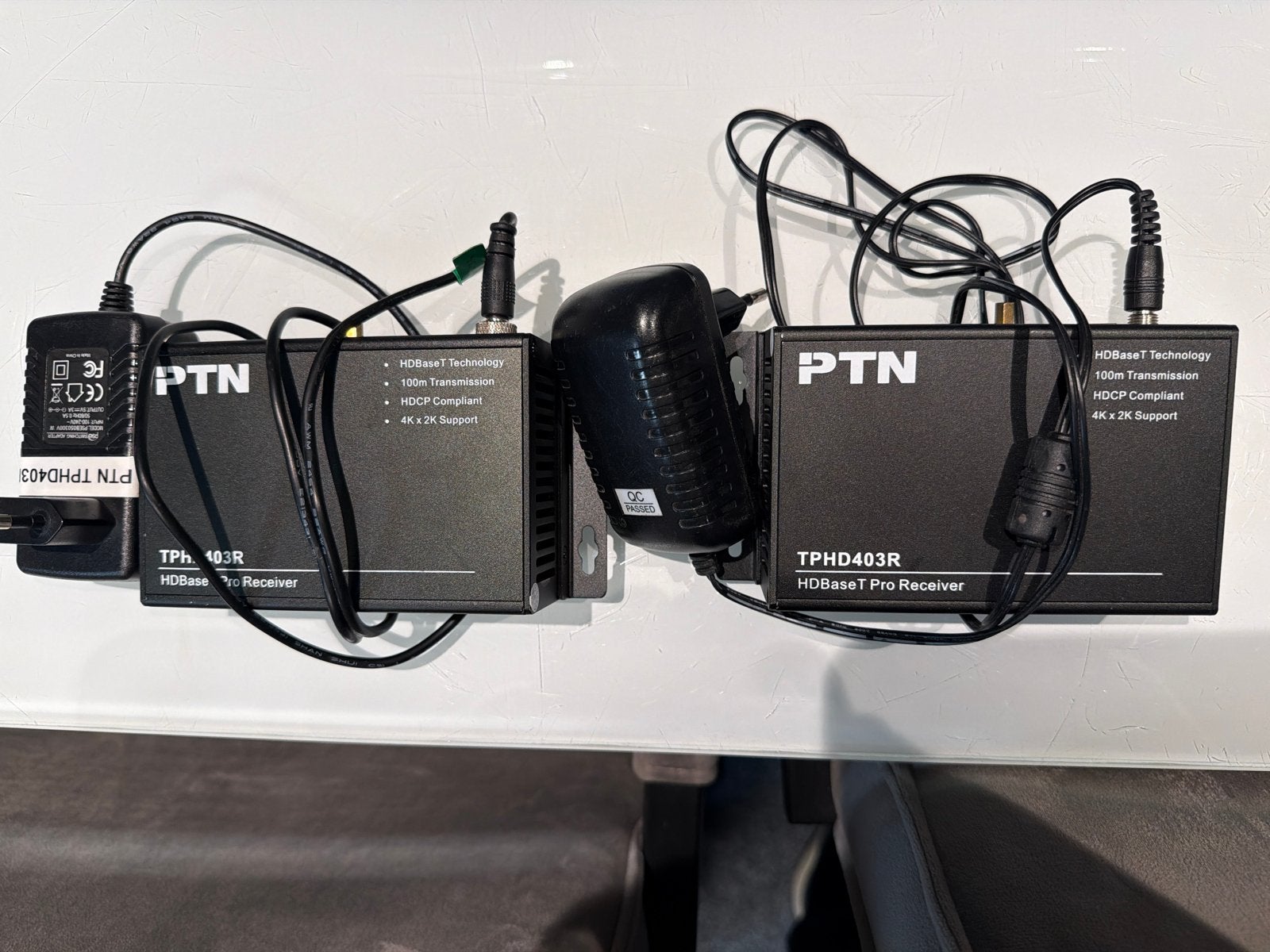 PTN TPHD403R HDBaseT Pro Ontvanger (2 stuks), Ophalen of Verzenden, Zo goed als nieuw, Video