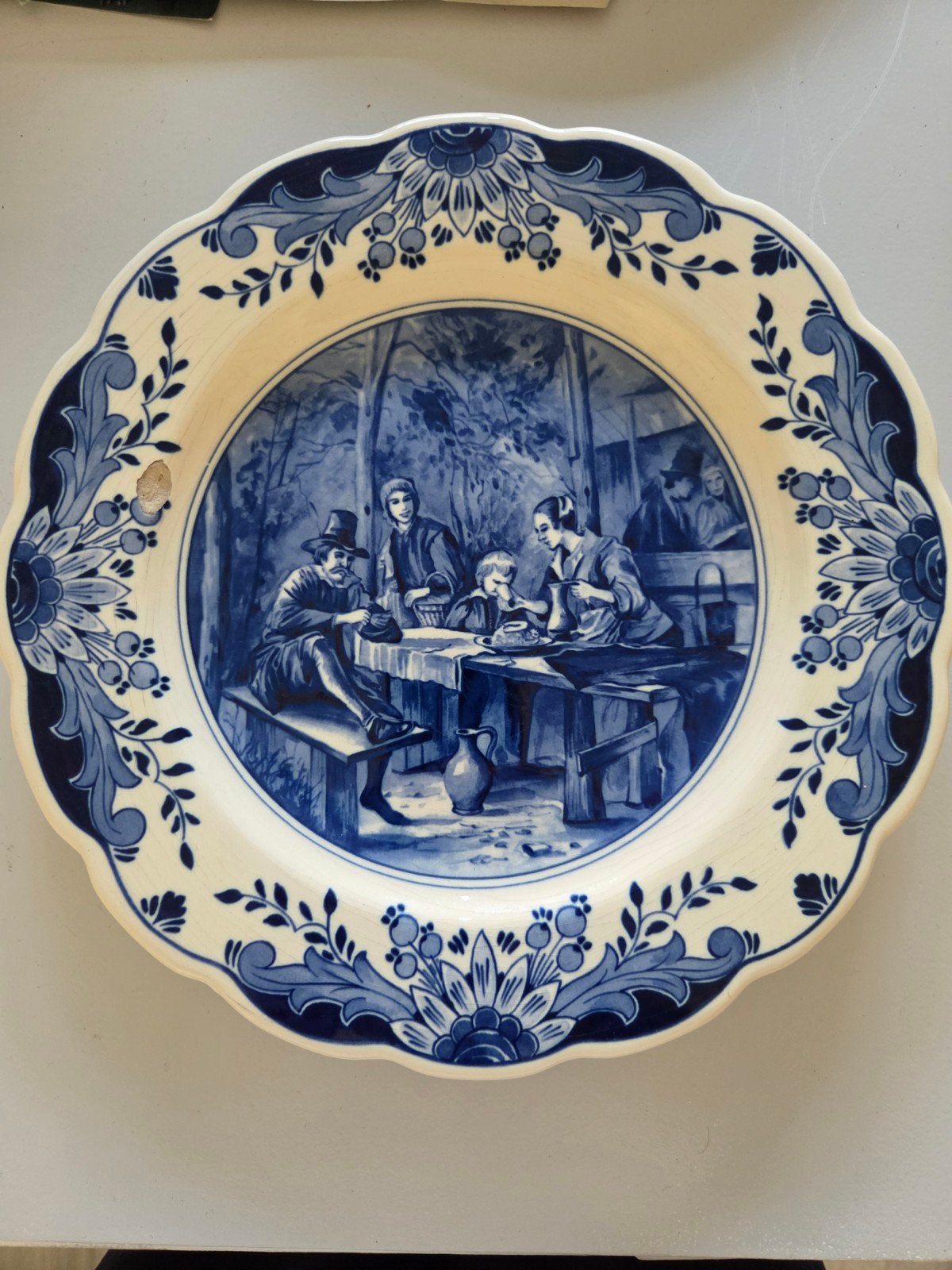 decoratieve borden: 2x Regina Delfts Blauw, 1x Weat, Antiek en Kunst, Ophalen of Verzenden