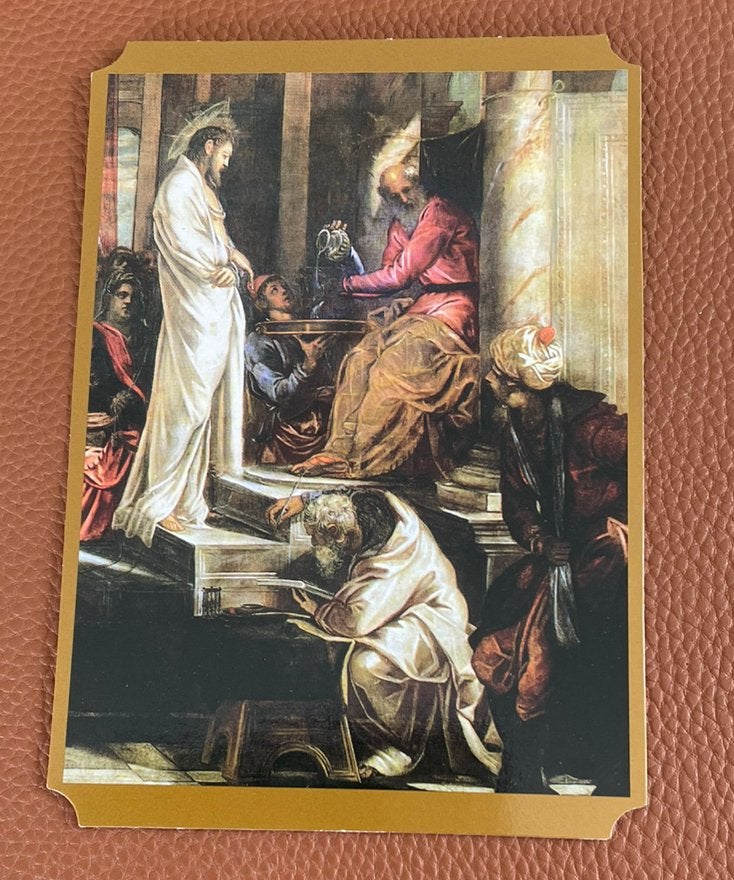 Venezia Tintoretto Cristo davanti a Pilato, Ophalen of Verzenden, Ongelopen